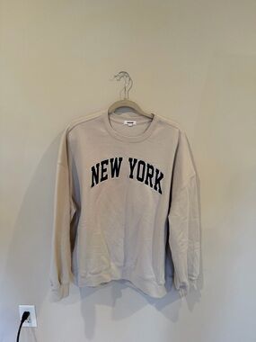 Garage Cream Sweatshirt w/ New York